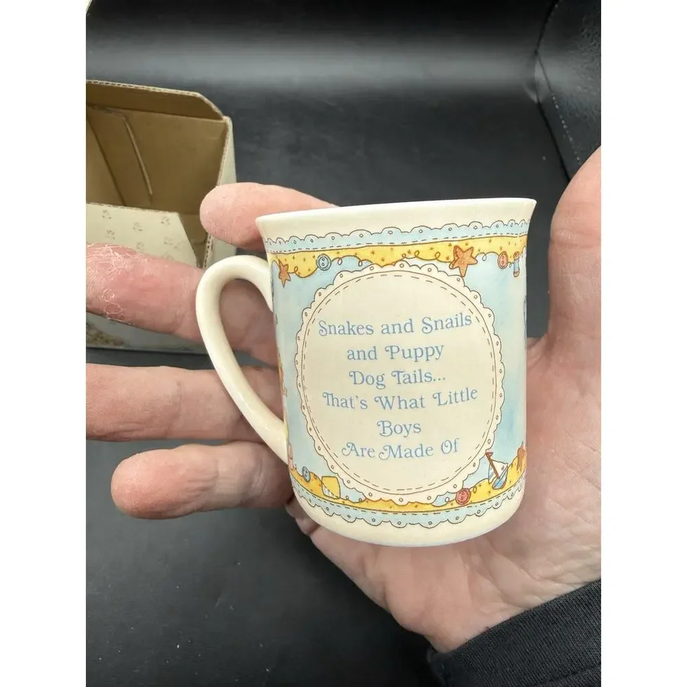 Cherished Teddies 911682 Baby Boy Mug Hamilton Exclusive 1992 Hillman NIB Rare 2